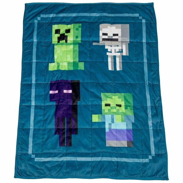 Minecraft Mob Chart Weighted Blanket 863117